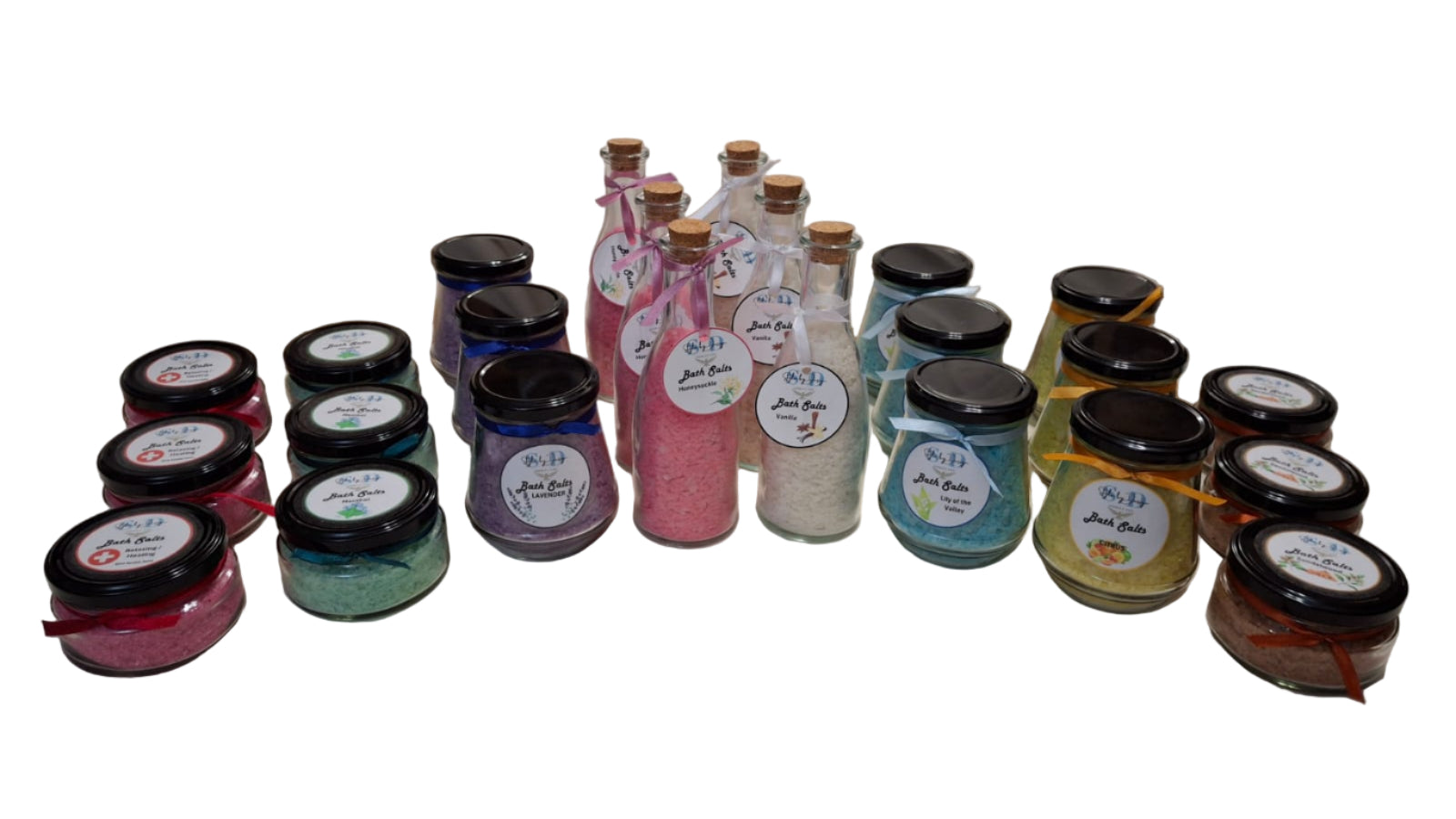 Bottles of Bath Salts