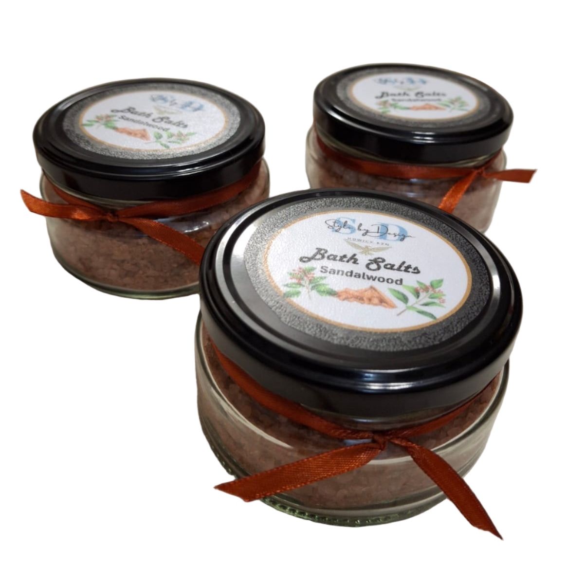 Bottles of Bath salts variant Sandalwood